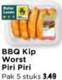 Vomar Voordeelmarkt BBQ Kip Worst Piri Piri aanbieding