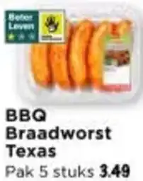 Vomar Voordeelmarkt BBQ Braadworst Texas aanbieding