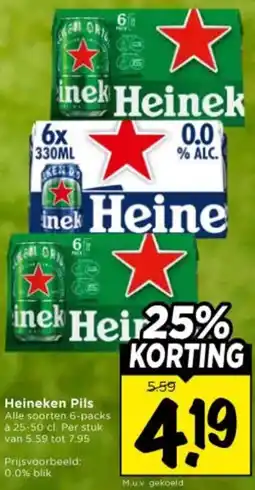 Vomar Voordeelmarkt Heineken Pils aanbieding