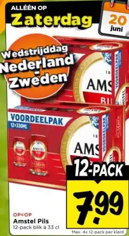 Vomar Voordeelmarkt Amstel Pils aanbieding