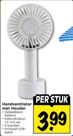 Vomar Voordeelmarkt Handventilator met Houder aanbieding