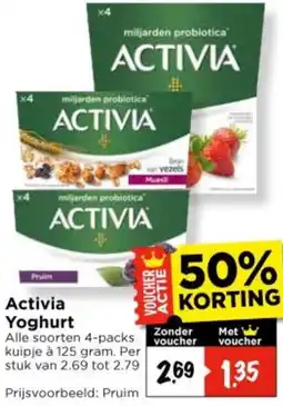 Vomar Voordeelmarkt Activia Yoghurt aanbieding