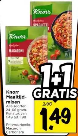 Vomar Voordeelmarkt Knorr Maaltijdmixen aanbieding