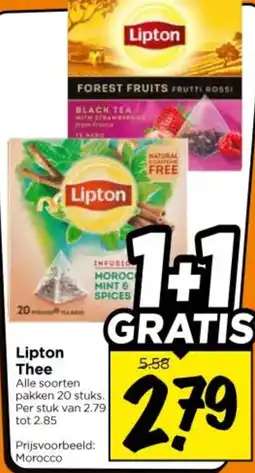 Vomar Voordeelmarkt Lipton Thee aanbieding