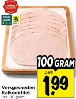 Vomar Voordeelmarkt Versgesneden Kalkoenfilet aanbieding