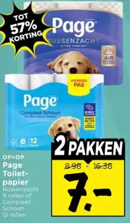 Vomar Voordeelmarkt Page Toiletpapier aanbieding