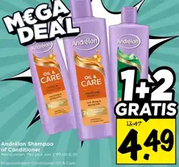 Vomar Voordeelmarkt Andrélon Shampoo of Conditioner aanbieding