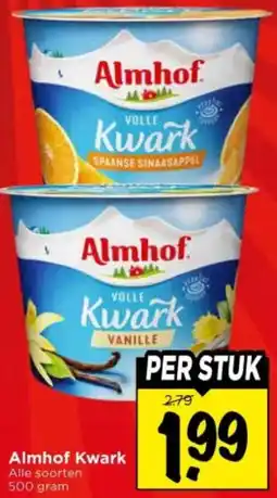 Vomar Voordeelmarkt Almhof Kwark aanbieding