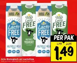 Vomar Voordeelmarkt Arla Biologisch en Lactofree aanbieding