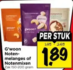 Vomar Voordeelmarkt G'woon Notenmelanges of Notenmixen aanbieding