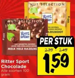 Vomar Voordeelmarkt Ritter Sport Chocolade aanbieding