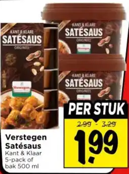 Vomar Voordeelmarkt Verstegen Satésaus aanbieding
