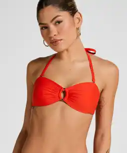 Hunkemoller Hunkemöller Luxe Bandeau Bikinitop Rood aanbieding