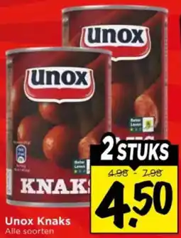 Vomar Voordeelmarkt Unox Knaks aanbieding