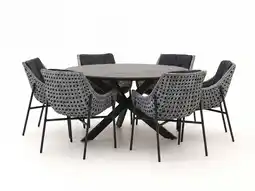 Kees Smit Manifesto Novara/Fidenza ø149cm dining tuinset 7-delig aanbieding