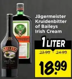 Vomar Voordeelmarkt Jägermeister Kruidenbitter of Baileys Irish Cream aanbieding