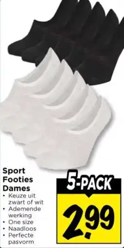 Vomar Voordeelmarkt Sport Footies Dames aanbieding
