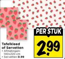 Vomar Voordeelmarkt Tafelkleed of Servetten aanbieding