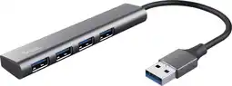 Coolblue Trust Halyx 4-Poorts USB A 3.2 Gen 1-hub aanbieding