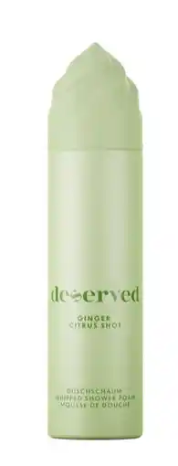 De Online Drogist Deserved Whipped Shower Foam Ginger Citrus Shot aanbieding