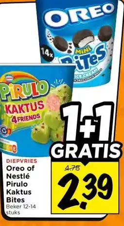 Vomar Voordeelmarkt Oreo of Nestlé Pirulo Kaktus aanbieding