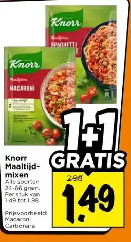 Vomar Voordeelmarkt Knorr Maaltijd- mixen aanbieding