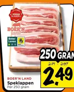 Vomar Voordeelmarkt BOER'N LAND Speklappen aanbieding
