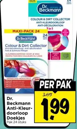 Vomar Voordeelmarkt Dr. Beckmann Anti-Kleur- doorloop Doekjes aanbieding
