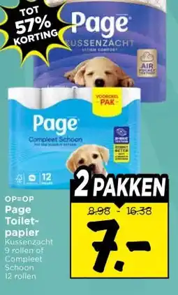 Vomar Voordeelmarkt Page Toilet- papier aanbieding