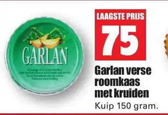 Dirk Garlan verse roomkaas met kruiden aanbieding