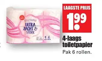 Dirk 4-laags toiletpapier aanbieding