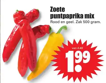 Dirk Zoete puntpaprika mix 500g aanbieding