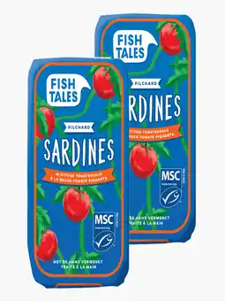 Flink Fish Tales Sardines in pittige tomatensaus 120g 2x aanbieding