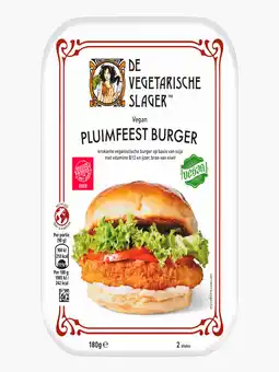 Flink De Vegetarische Slager Pluimfeest burger aanbieding