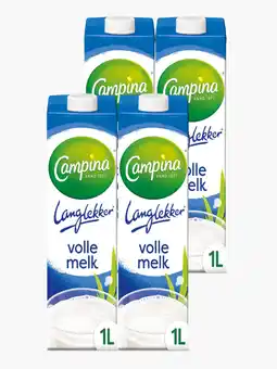Flink Campina Melk vol langlekker 1L 4x aanbieding