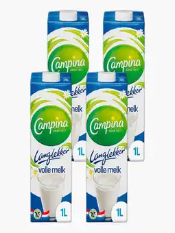 Flink Campina Melk vol langlekker 1L 4x aanbieding