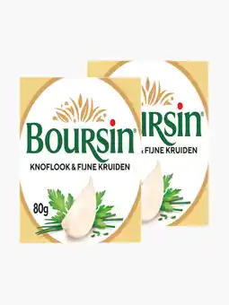 Flink Boursin Knoflook en fijne kruiden 80g 2x aanbieding
