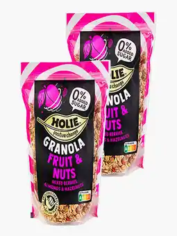 Flink Holie Granola Mixed Berries 350g 2x aanbieding
