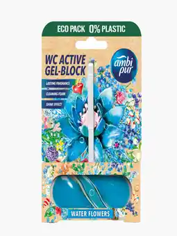 Flink Ambipur Wc active gel-block water flowers aanbieding