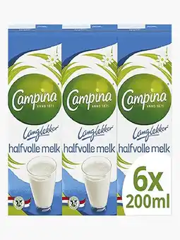Flink Campina Langlekker halfvolle melk aanbieding