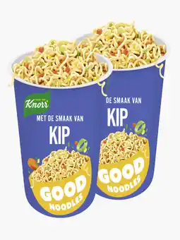 Flink Knorr Good Noodles kip cup 65g 2x aanbieding