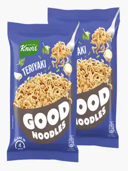 Flink Knorr Good noodles teriyaki 75g 2x aanbieding