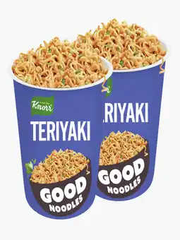 Flink Knorr Good noodles teriyaki 75g 2x aanbieding