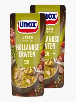 Flink Unox - Hollandse rijkgevuld Erwtensoep 570ml 2x aanbieding