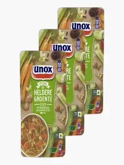 Flink Unox Heldere Groente Soep 570ml 3x aanbieding