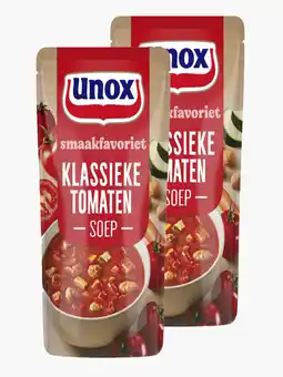 Flink Unox Klassieke Tomaten Soep met Natuurlijke Ingrediënten 570ml 2x aanbieding