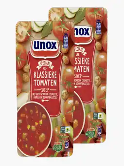 Flink Unox Klassieke Tomaten Soep met Natuurlijke Ingrediënten 570ml 2x aanbieding