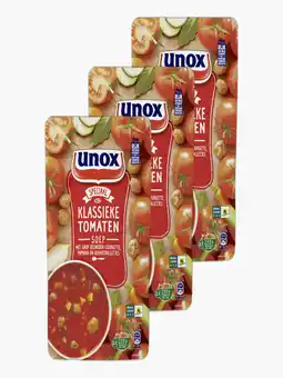 Flink Unox Klassieke Tomaten Soep met Natuurlijke Ingrediënten 570ml 3x aanbieding