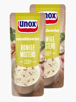 Flink Unox Mosterdsoep 570ml 2x aanbieding