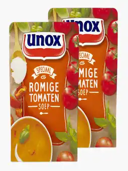 Flink Unox Romige Tomaten Soep 570ml 2x aanbieding